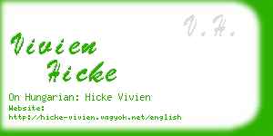 vivien hicke business card